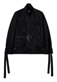 Off-White belted-waist jacket - Black