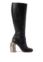 Off-White Silver Spring knee-high leather boots - Black
