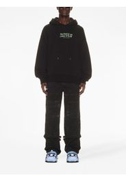 Off-White Best Ideas slogan-print cotton hoodie - Black
