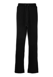 Off-White Diag-stripe cotton track pants - BLACK GREEN