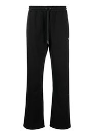 Off-White Diag-embroidered cotton track pants - Black