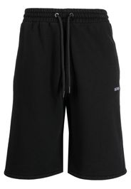 Off-White Stitch Diag cotton track shorts - Black