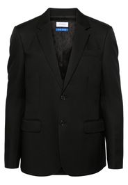 Off-White single-breasted twill-weave blazer - 1001 BLACK WHITE