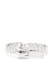 Off-White oversize zip bracelet - Silver