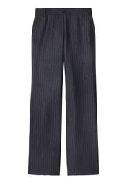 Off-White pinstripe-pattern virgin wool-blend trousers - Grey
