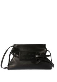 Off-White Zip Tie leather clutch bag - Black