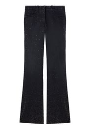 Off-White embellished slim-fit flared jeans - Black