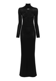 Off-White Off Stamp slick maxi dress - Black