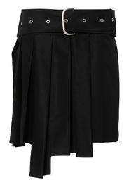 Off-White wraparound pleated mini skirt - Black