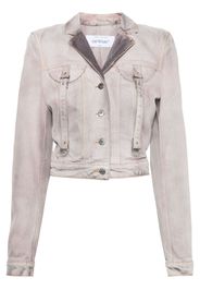 Off-White Laundry cotton denim jacket - Purple
