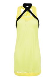 Off-White openwork sleeveless dress - Yellow