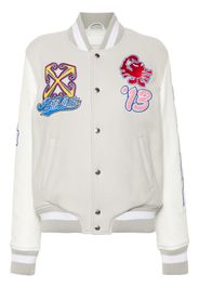 Off-White WO Varsity bomber jacket - Grey
