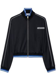 Off-White logo-print track jacket - Black