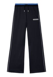 Off-White printed straight track pants - Black