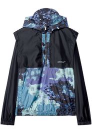 Off-White graphic-print windbreaker - Blue