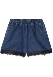 Off-White lace-detailing shorts - Blue