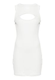 Off-White cut-out ribbed-knit dress - Grey