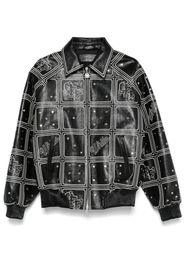 Off-White Dices Lea varsity jacket - Black