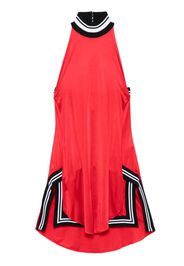 Off-White satin mini dress - Red