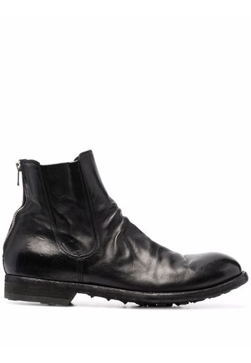 Officine Creative polished-leather ankle boots - Black