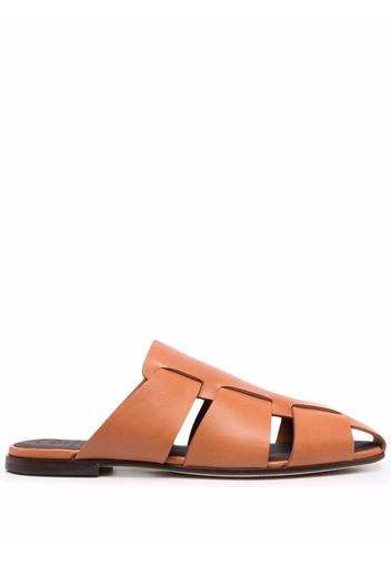 Officine Creative Cuba 001 caged-strap mules - Brown