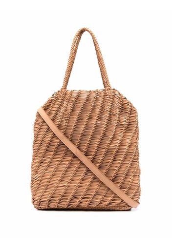 Officine Creative Susan woven tote bag - Neutrals