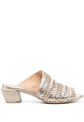 Officine Creative Helyette open-toe mules - Gold