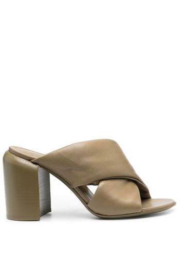 Officine Creative Emilie cross strap mules - Green