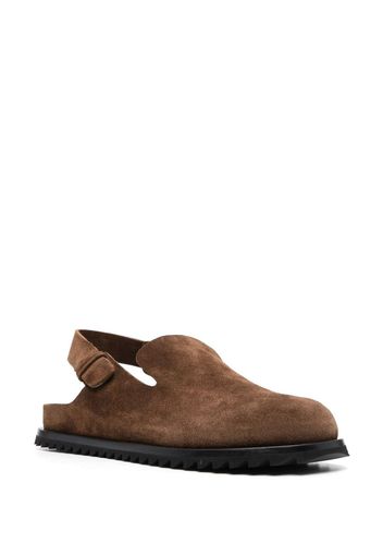 Officine Creative Introspectus slingback suede sandals - Brown