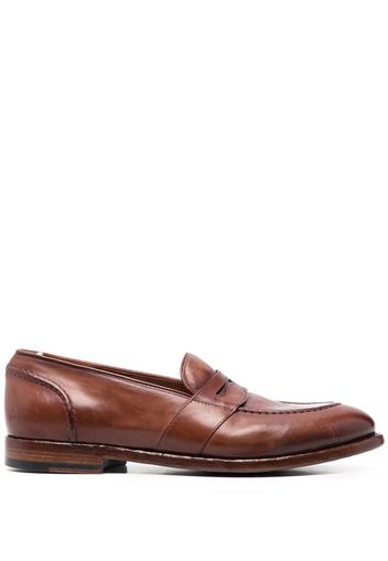 Officine Creative Temple leather Penny loafers - Brown