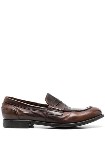 Officine Creative Chronicle leather Penny loafers - Brown