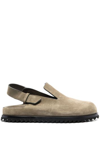 Officine Creative suede sling-back mules - Green