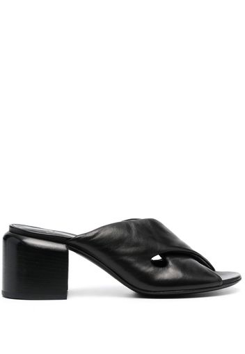 Officine Creative 65mm open-toe leather mules - Black