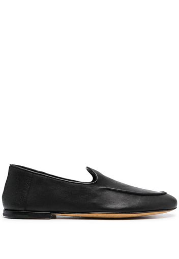 Officine Creative almond-toe leather loafers - Black