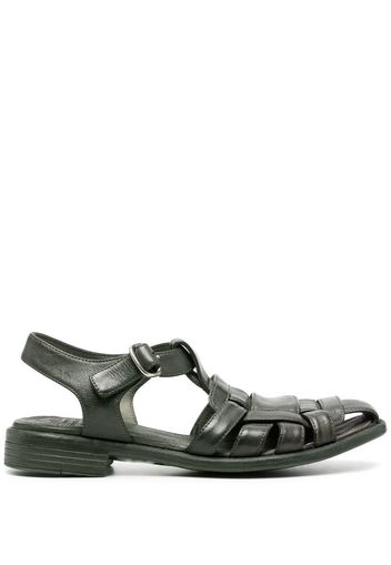 Officine Creative interwoven leather sandals - Green