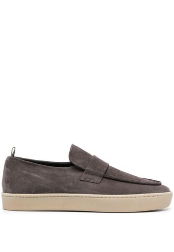 Officine Creative almond-toe leather loafers - Grey