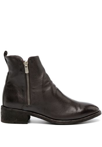 Officine Creative Seline leather ankle boots - Brown
