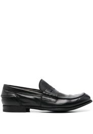 Officine Creative flat leather loafers - Black