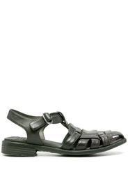 Officine Creative interwoven leather sandals - Green