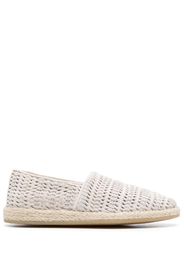 Officine Creative interwoven leather espadrilles - White