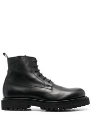 Officine Creative lace-up leather boots - Black