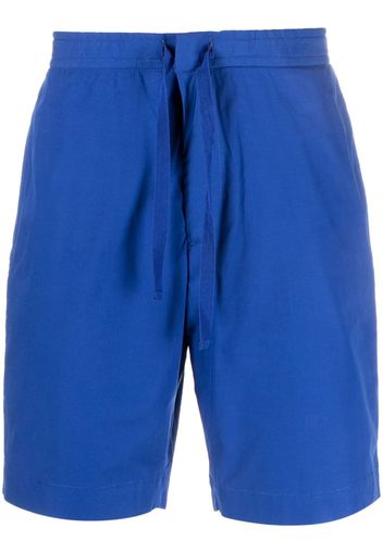 Officine Generale Joaquim drawstring-waist cotton shorts - Blue