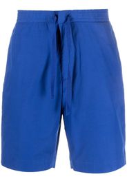 Officine Generale Joaquim drawstring-waist cotton shorts - Blue