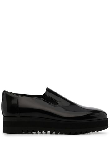 Onitsuka Tiger flatform slip-on loafers - Black