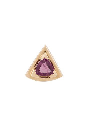 Origin 31 9kt yellow gold ruby wedge stud