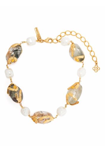 Oscar de la Renta pearl bead bracelet - Gold