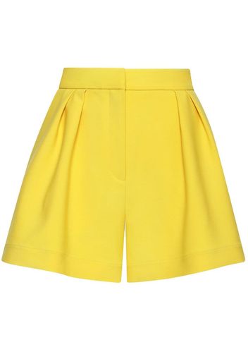 Oscar de la Renta pleat-detail tailored shorts - Yellow