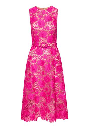 Oscar de la Renta Water Lily Guipure midi dress - Pink