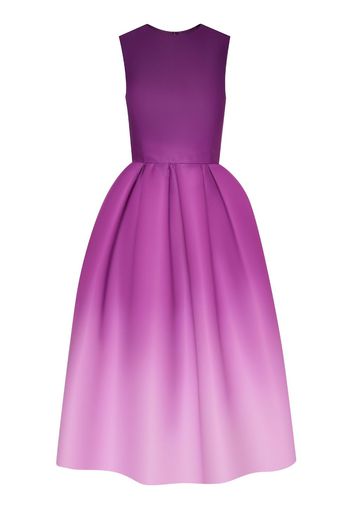 Oscar de la Renta Ombre Faille midi dress - Purple