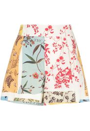 patchwork floral shorts